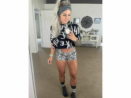 Peachy Athletic - Wild Thang Squat-Proof Gym Shorts - Unicorn Collection