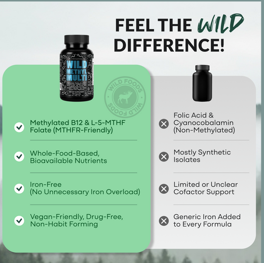 Wild Foods - Methylated Whole Food Multivitamin - Vitamins & Supplements