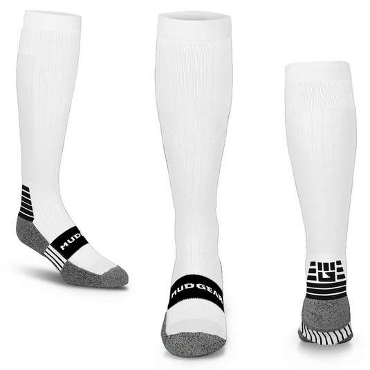 MudGear - Tall compression socks [white]