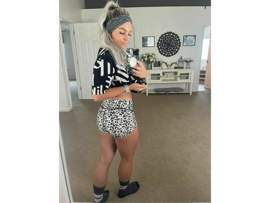 Peachy Athletic - Wild Thang Squat-Proof Gym Shorts - Unicorn Collection
