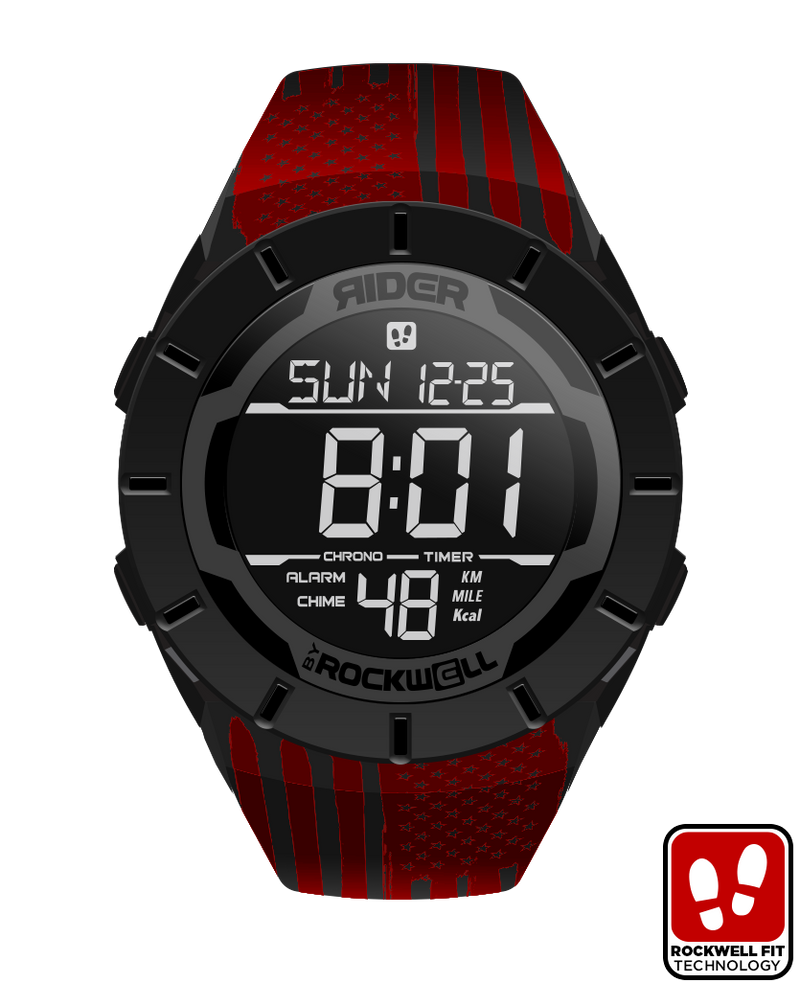 Load image into Gallery viewer, Rockwell Time - Coliseum Fit™ Assault - Red Edition (Phantom Black) Watch
