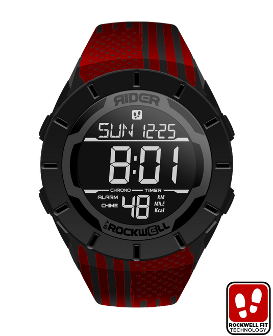 Rockwell Time - Coliseum Fit™ Assault - Red Edition (Phantom Black) Watch