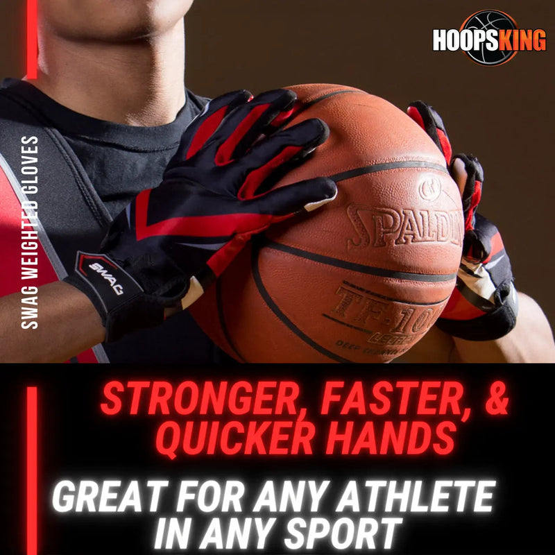 Load image into Gallery viewer, HoopsKing - S.W.A.G. Adjustable Weighted Gloves | Men Women | Finger Weights | Basketball, Fitness, Exercise
