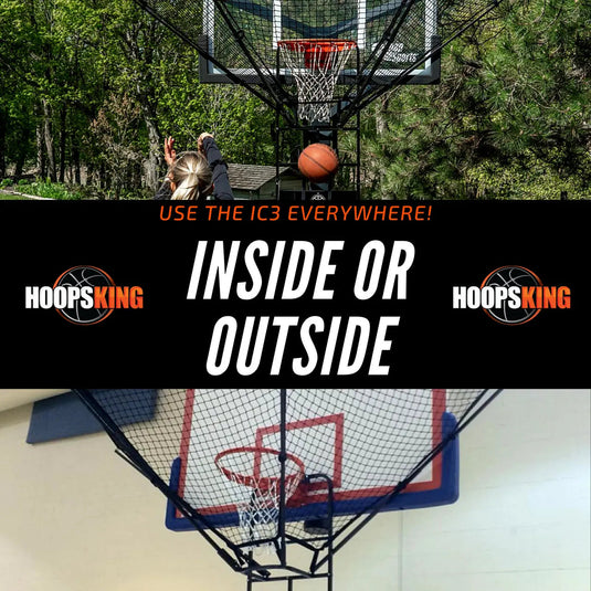 HoopsKing - IC3 Basketball Shooting Machine Rebounder