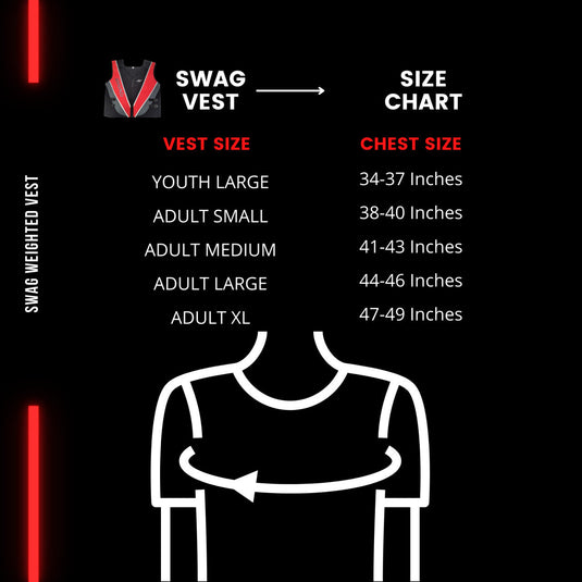 SWAG Adjustable Neoprene Weighted Training  Vest | Men Women