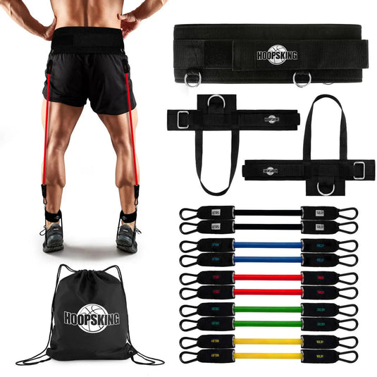HoopsKing - Vertical Jump Trainer Resistance Bands | Waist to Heels
