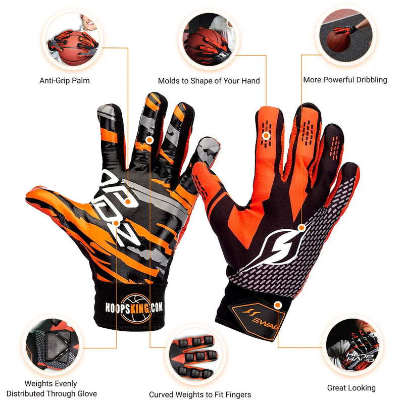 Load image into Gallery viewer, HoopsKing - Hoop Handz Weighted Basketball Gloves | Heavy | Increase Hand Speed
