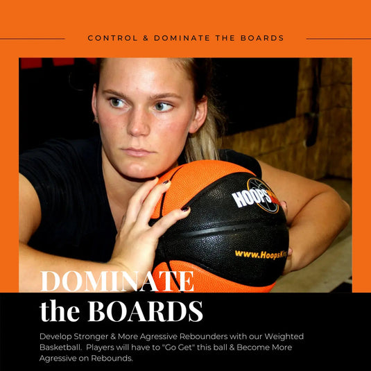 HoopsKing - Weighted Indoor Basketball for Training (Men or Women) | 29.5" & 28.5"