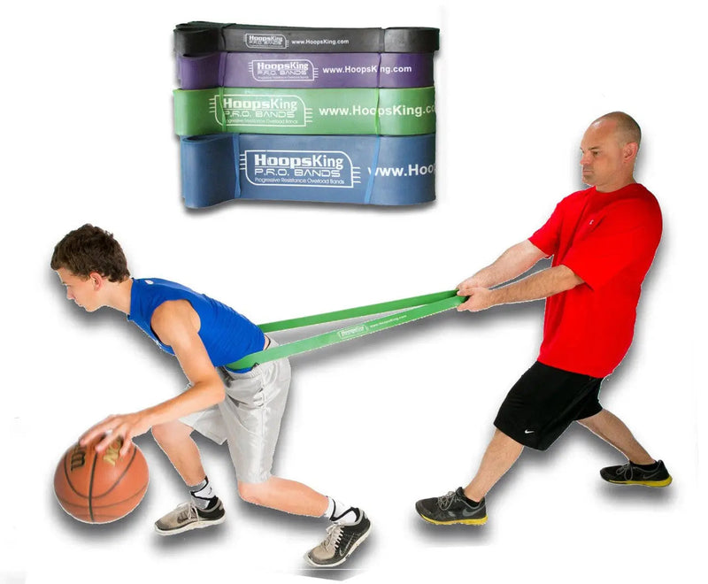 Load image into Gallery viewer, HoopsKing - P.R.O. Bands Basketball Resistance Training Bands for Strength, Speed &amp; Vertical Jump Training

