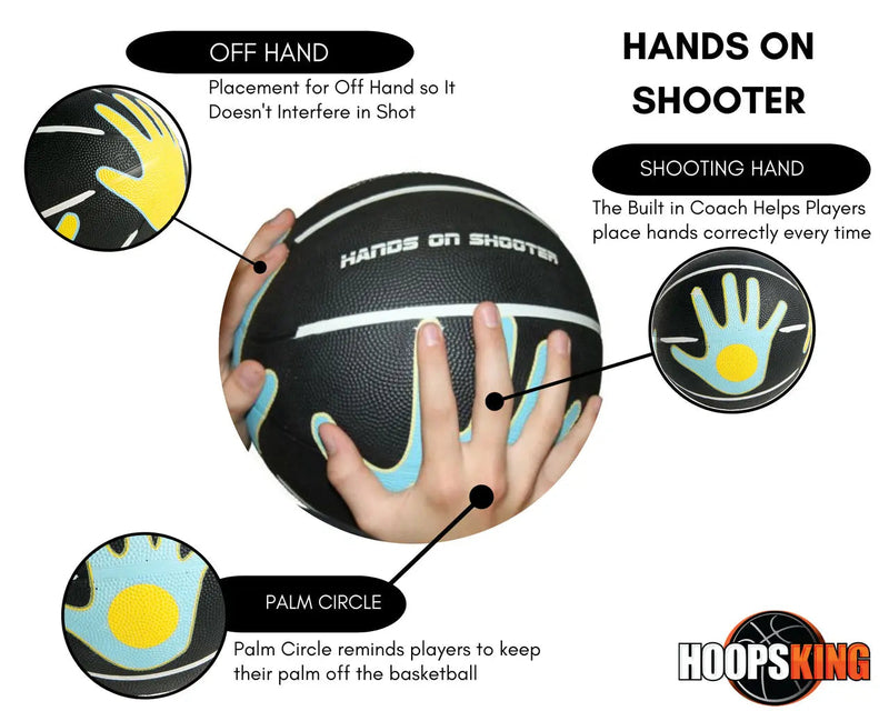 Load image into Gallery viewer, HoopsKing - Hands on Shooter Basketball w- Hand Placement
