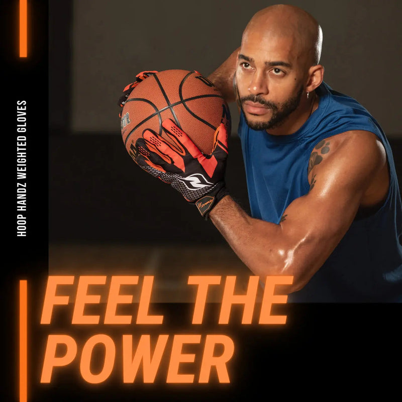 Load image into Gallery viewer, HoopsKing - Hoop Handz Weighted Basketball Gloves | Heavy | Increase Hand Speed
