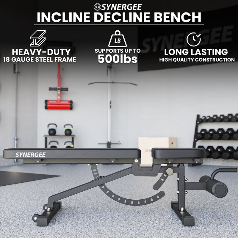 Load image into Gallery viewer, Synergee Adjustable Incline Decline Bench
