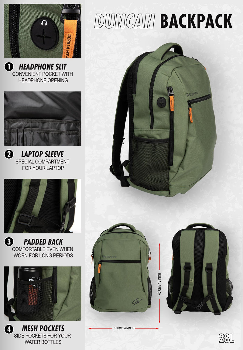 Load image into Gallery viewer, Duncan Backpack - Army Green
