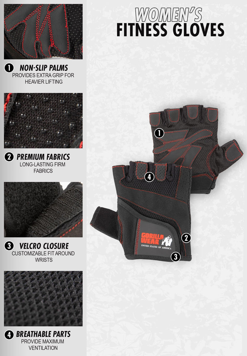 Load image into Gallery viewer, Women&#39;s Fitness Gloves - Black/White
