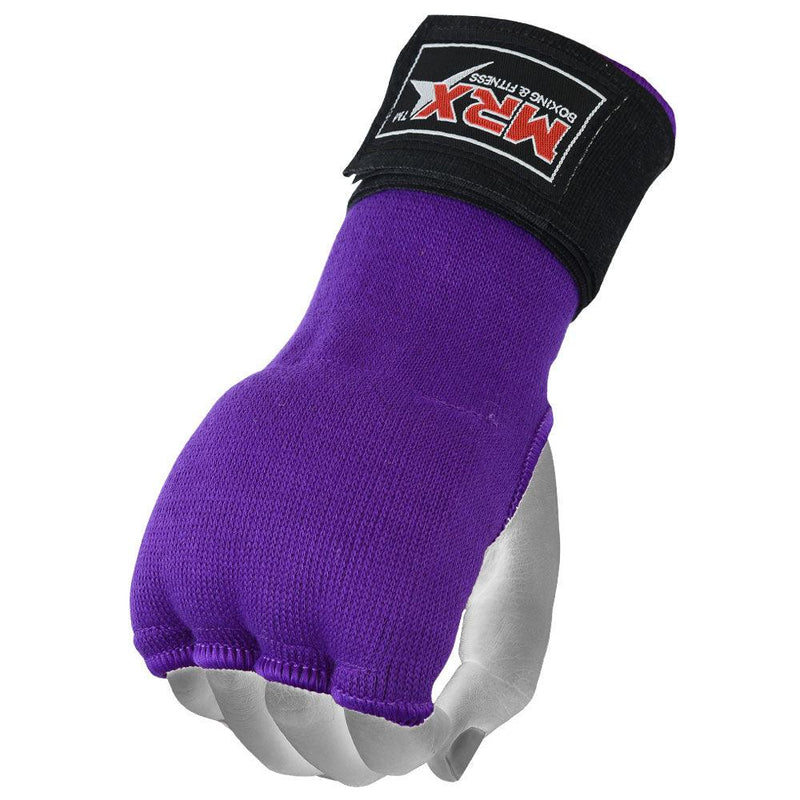 Load image into Gallery viewer, MRX Inner Gloves With Wraps Gel Padding Purple
