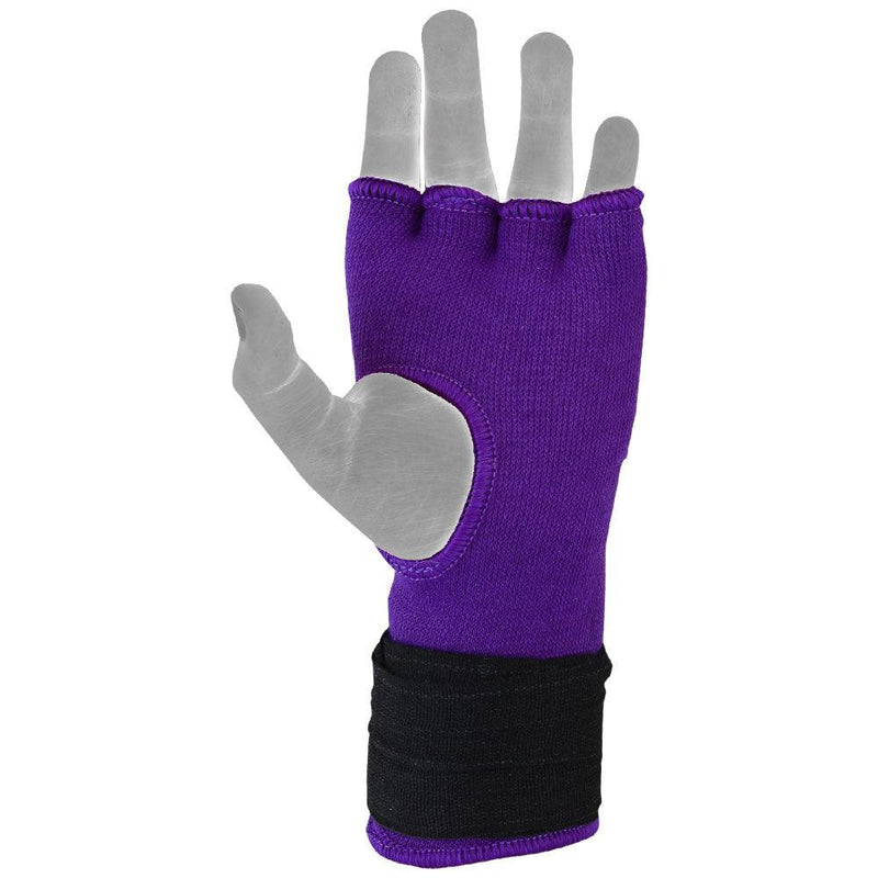 Load image into Gallery viewer, MRX Inner Gloves With Wraps Gel Padding Purple
