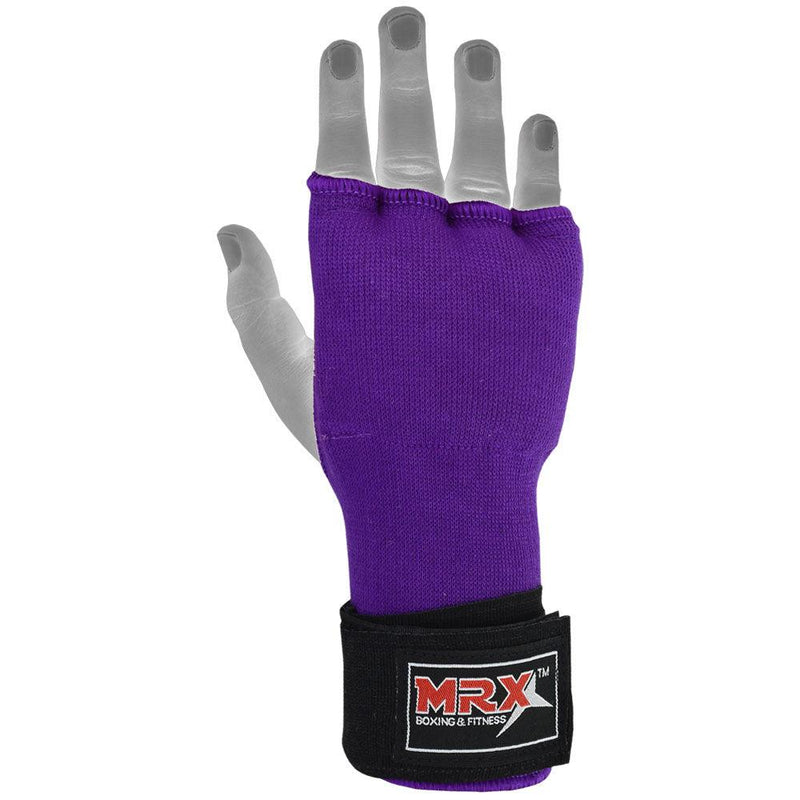 Load image into Gallery viewer, MRX Inner Gloves With Wraps Gel Padding Purple
