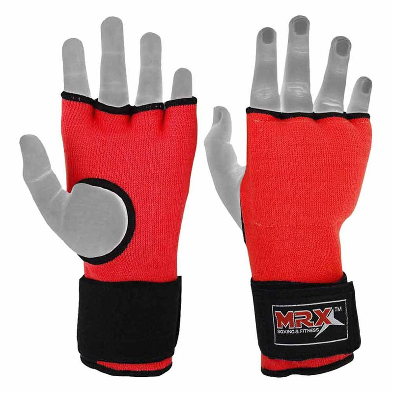 Load image into Gallery viewer, MRX - Inner Gel Gloves With Wraps Red
