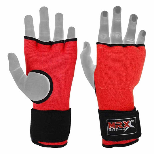 MRX - Inner Gel Gloves With Wraps Red