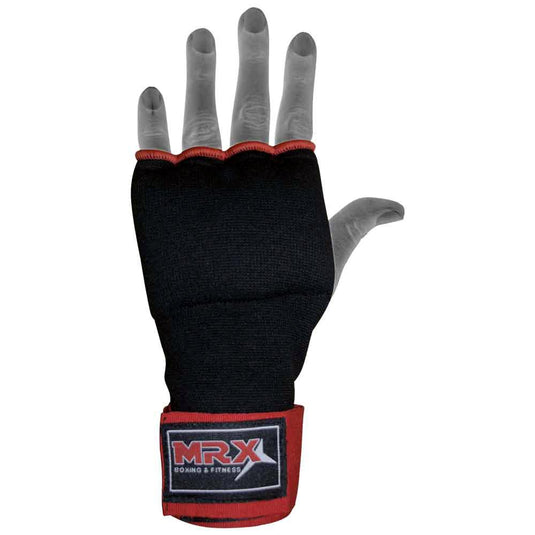 MRX - Boxing Inner Gloves Gel Pad With Wraps Black