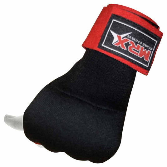 MRX - Boxing Inner Gloves Gel Pad With Wraps Black