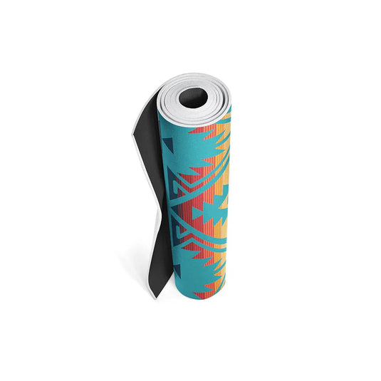 Yune Yoga - Jerome Turquoise Yoga Mat – 6 mm Extra Thick, Double-Sided Non-Slip, Eco-Friendly PER with Turquoise Water-Inspired Design | Yune Yoga