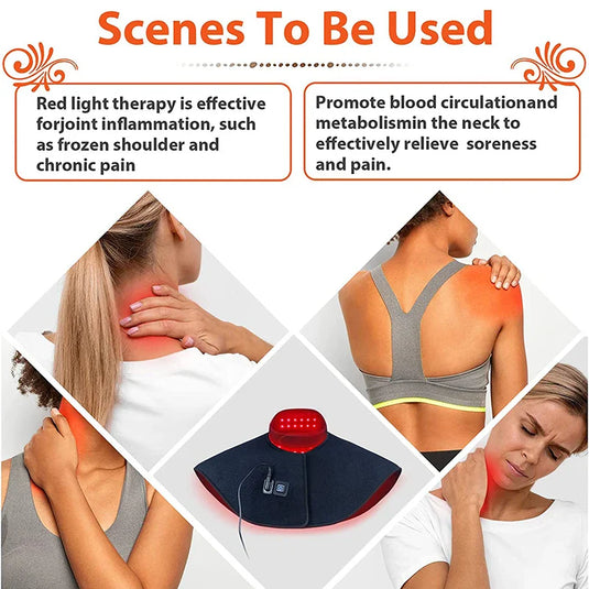 UTK - Red Light Therapy Wrap for Neck and Shoulder Pain Relief