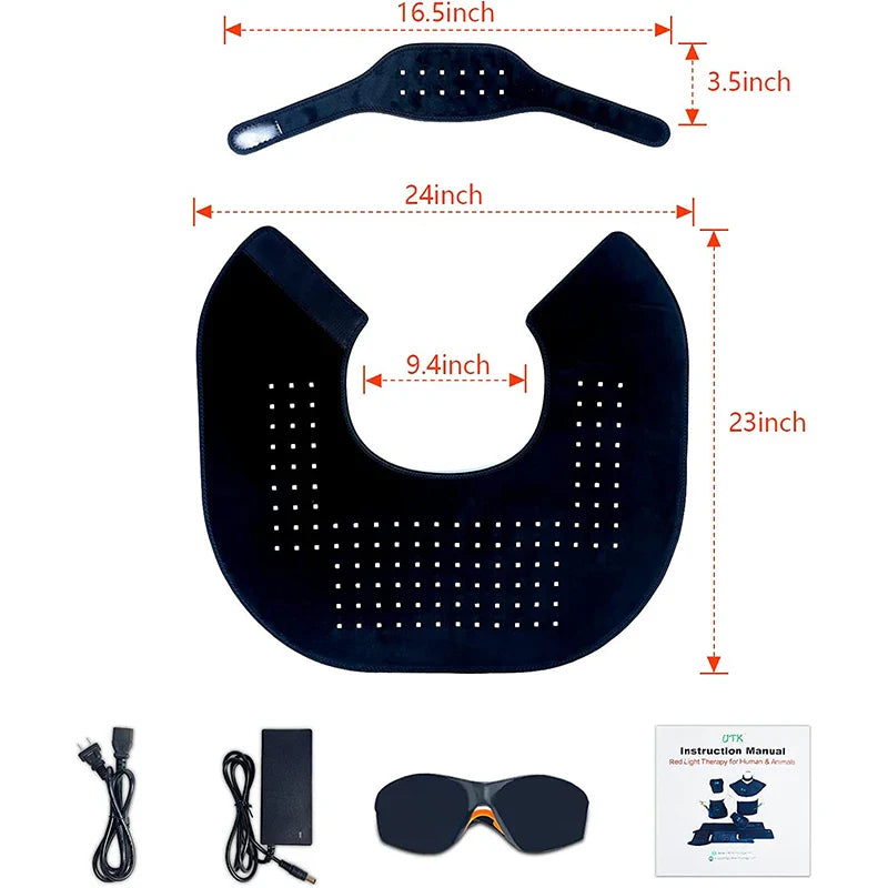 Load image into Gallery viewer, UTK - Red Light Therapy Wrap for Neck and Shoulder Pain Relief
