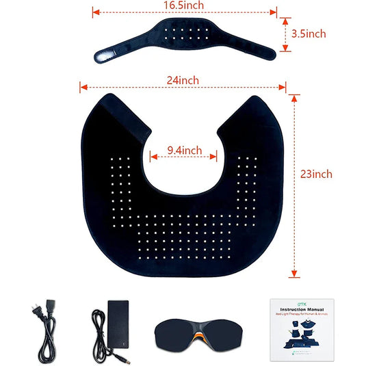 UTK - Red Light Therapy Wrap for Neck and Shoulder Pain Relief