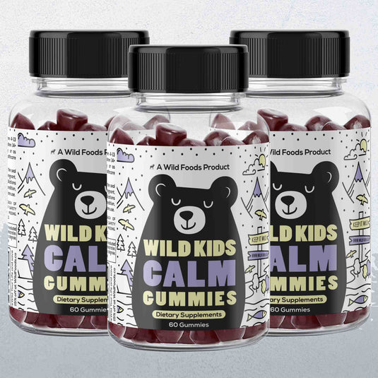 Wild Foods - Kids Calm Gummies - 3x - 60 Gummies (Save 10%)
