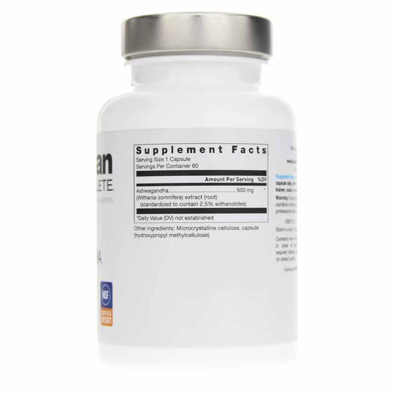 Load image into Gallery viewer, Klean Ashwagandha supplement facts panel
