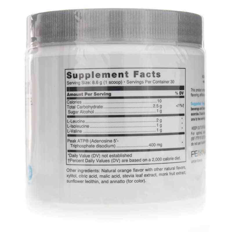 Load image into Gallery viewer, Klean BCAA + PEAK ATP supplement facts panel
