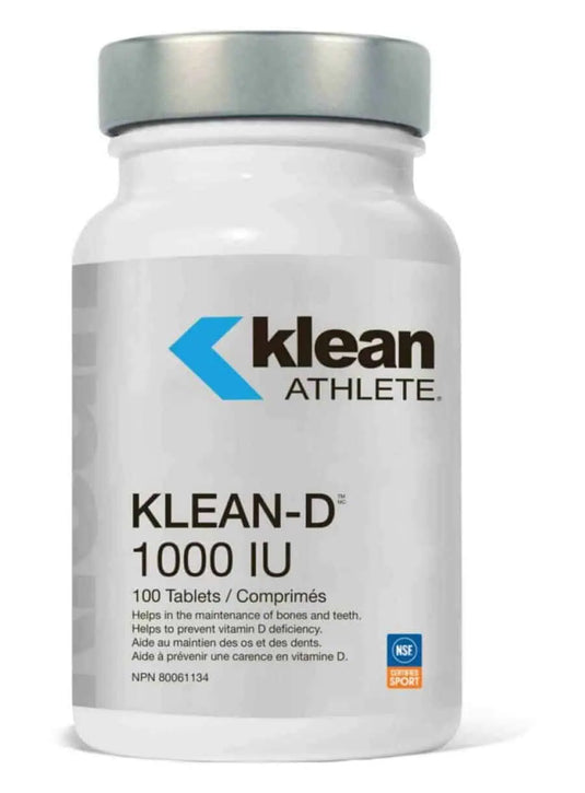 Klean Athlete Klean-D 1000 - vitamin D3 supplement, immune support