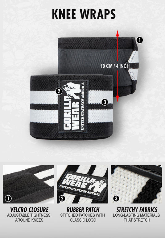 Knee Wraps - Black/Gold