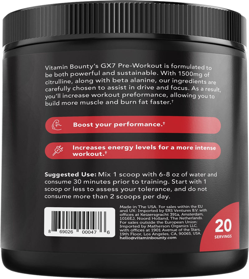 Load image into Gallery viewer, Vitamin Bounty - GX7 Pre-Workout Watermelon
