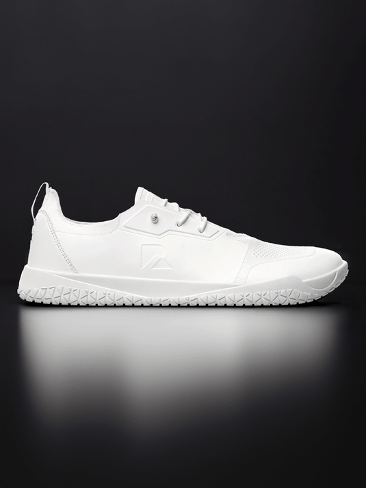 Runner's Athletics - Barefoot Training Shoes Zero Drop - White | Wide Toe Box Minimalist Trainer
