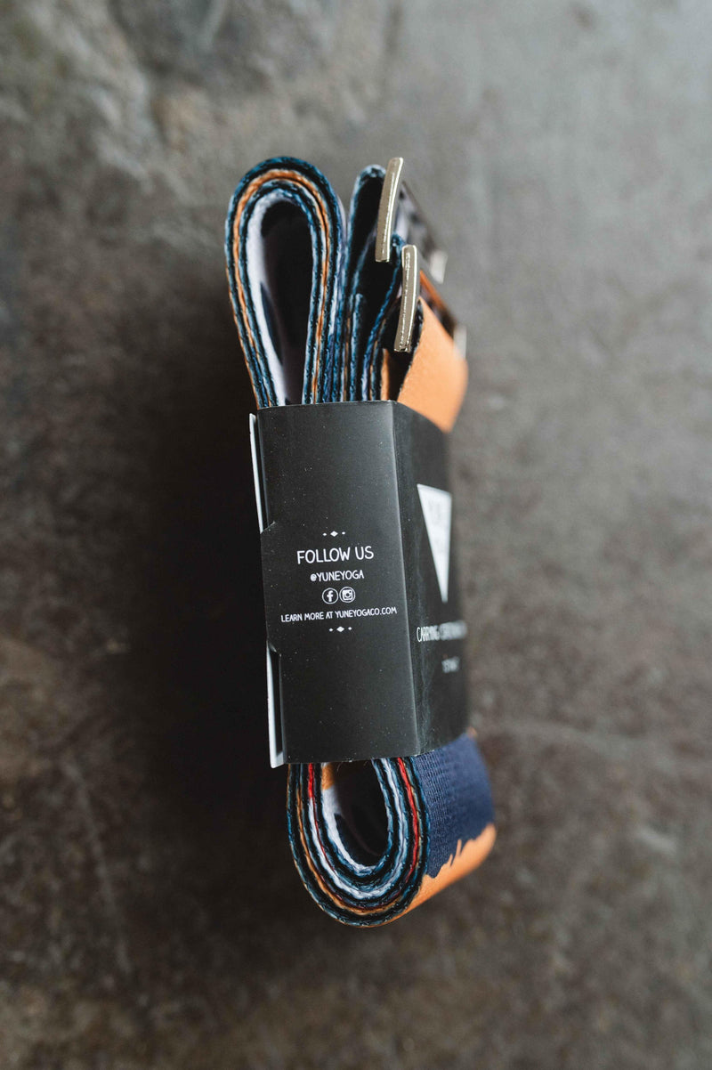 Load image into Gallery viewer, Yune Yoga - Yoga Strap | Stretching Strap | Metal Buckles | Multi Color | Yune Yoga | The Leo
