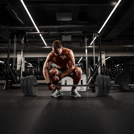 BalanceFrom Fitness - Home Gym Steel Barbell Vinyl Weight Lifting Set, 100 Pounds