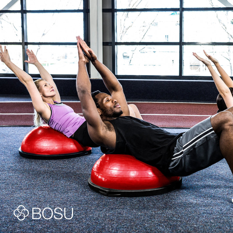 Load image into Gallery viewer, Bosu 72-10850 Home Gym The Original Balance Trainer 65 cm Diameter, Red &amp; Black
