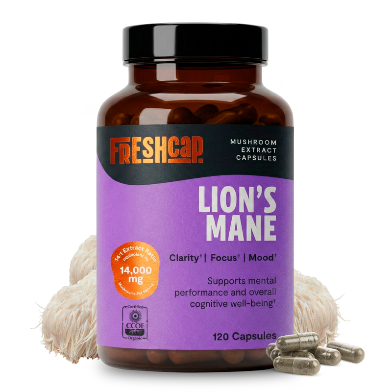 Load image into Gallery viewer, FreshCap Mushrooms - Organic Lion’s Mane Capsules
