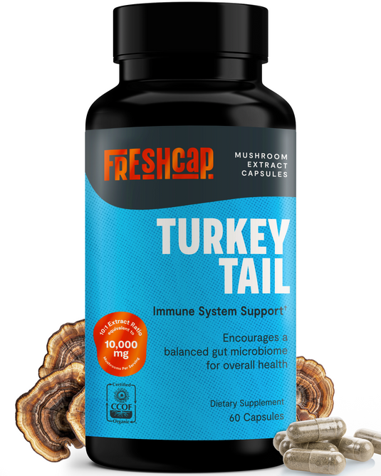 FreshCap Mushrooms - Organic Turkey Tail Mushroom Capsules