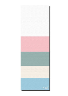 Yune Yoga - Yoga Mat | 6mm Thick | Multi Color Striped | Non-Slip | Eco Friendly | Yune Yoga | Malibu