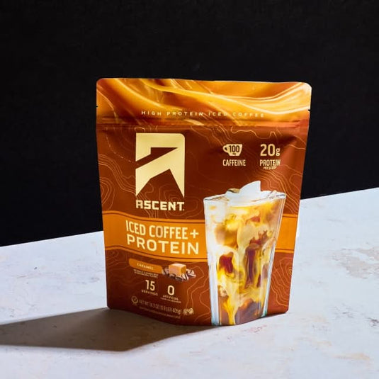 Ascent Caramel Iced Coffee + Protein bag
