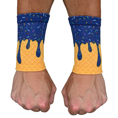 Elite Athletic Gear - Royal Ice Cream Wrist Support Sleeves