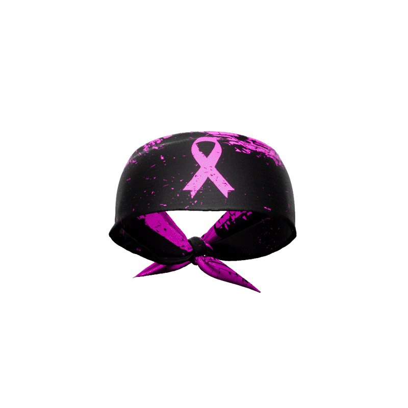 Load image into Gallery viewer, Elite Athletic Gear - Pink Splattered Breast Cancer Tie Headband
