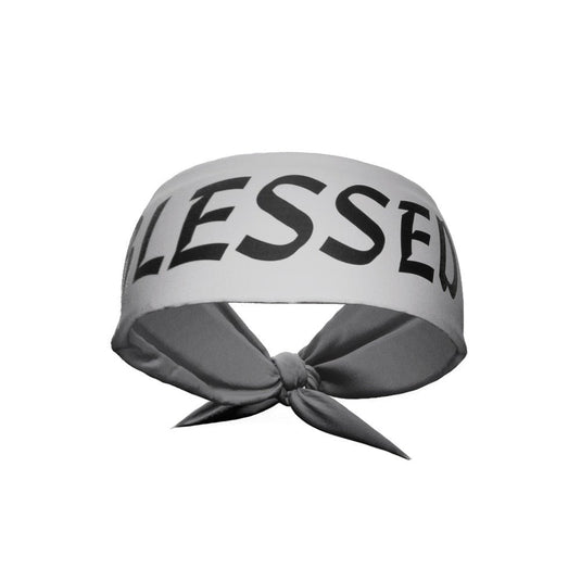 Elite Athletic Gear - Grey Blessed Tie Headband