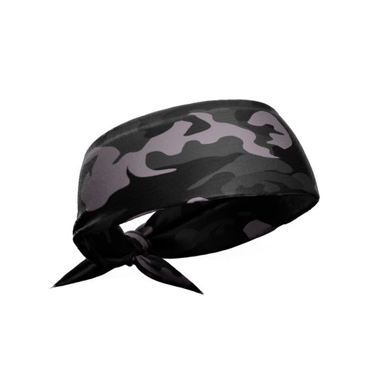 Elite Athletic Gear - Blackout Camo Tie Headband