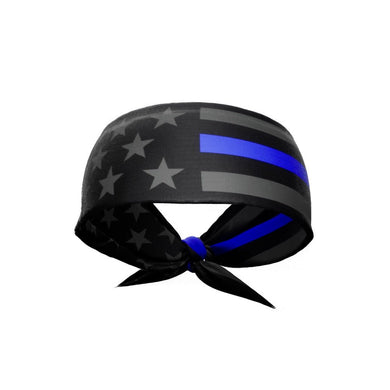 Elite Athletic Gear - Thin Blue Line Tie Headband