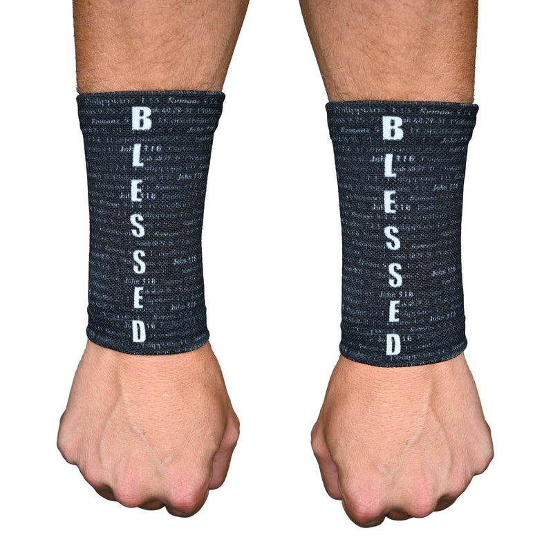 Load image into Gallery viewer, Elite Athletic Gear - Black Blessed Wrist Support Sleeves
