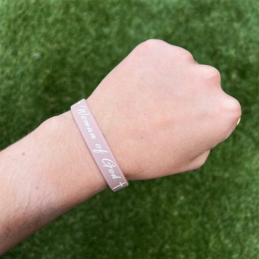 Elite Athletic Gear - Woman of God Wristband - Rubber Wristband
